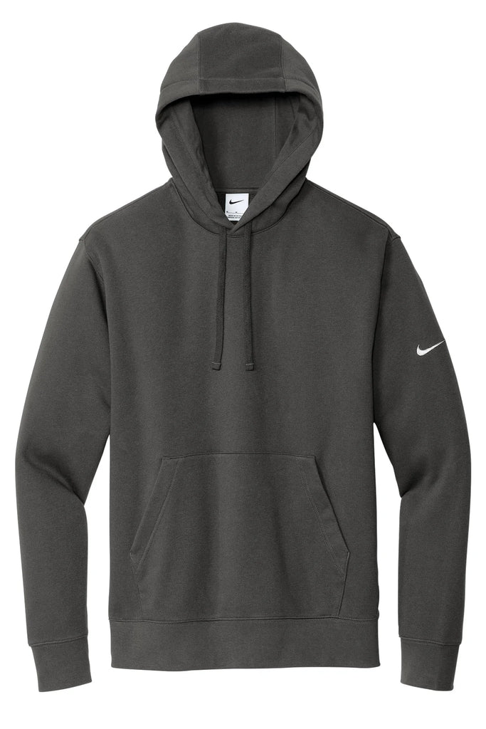 Nike Club Fleece Sleeve Swoosh Pullover Hoodie NEW | Anthracite