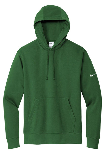 Nike Club Fleece Sleeve Swoosh Pullover Hoodie NEW | Gorge Green