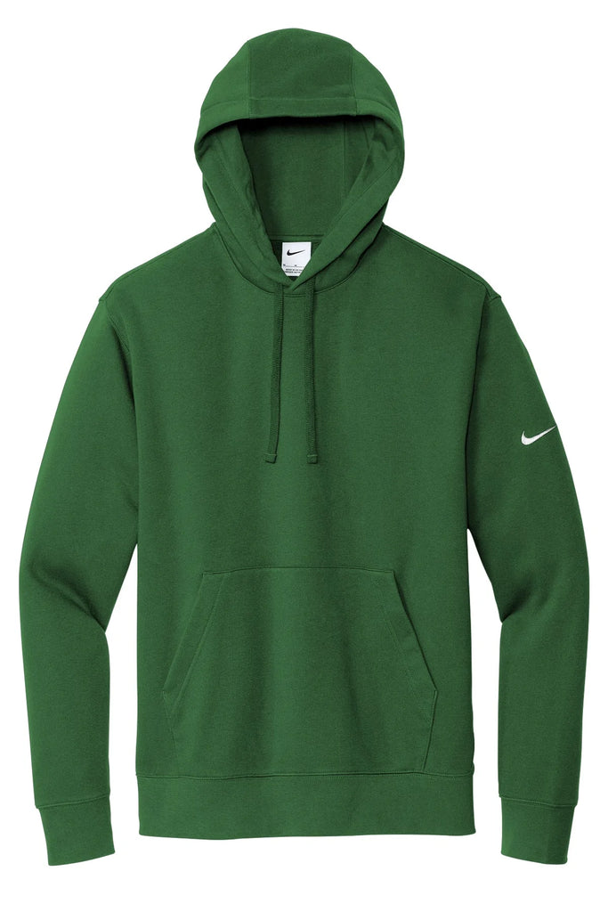 Nike Club Fleece Sleeve Swoosh Pullover Hoodie NEW | Gorge Green