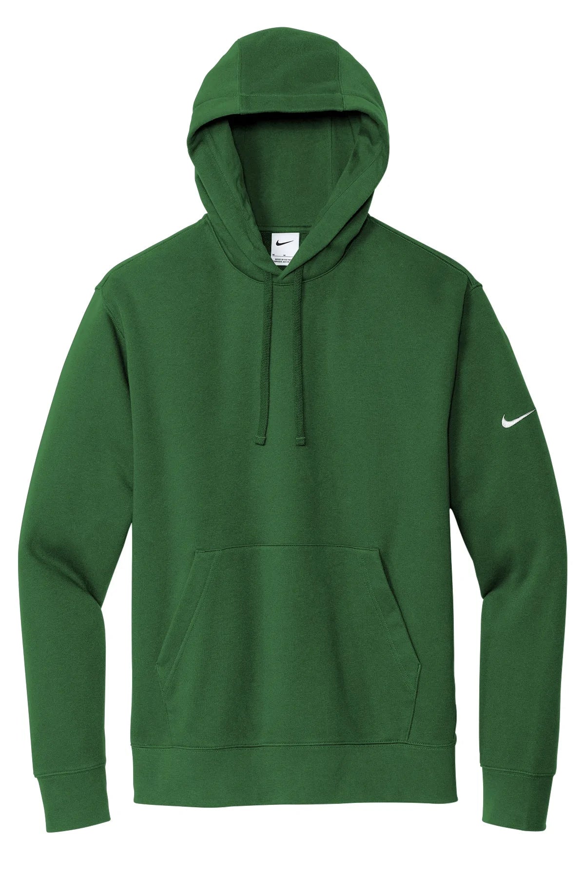Nike Club Fleece Sleeve Swoosh Pullover Hoodie | Dark Grey Heather