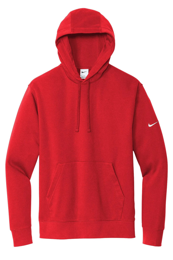 Nike Club Fleece Sleeve Swoosh Pullover Hoodie NEW | University Red