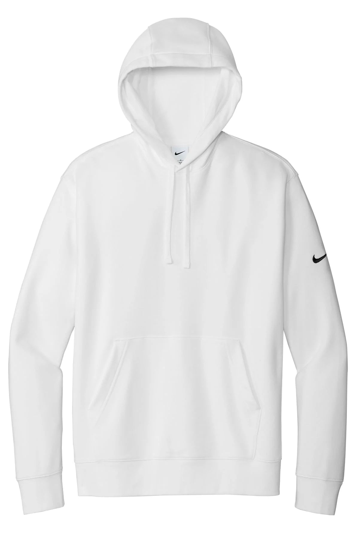 Nike Club Fleece Sleeve Swoosh Pullover Hoodie | Dark Grey Heather