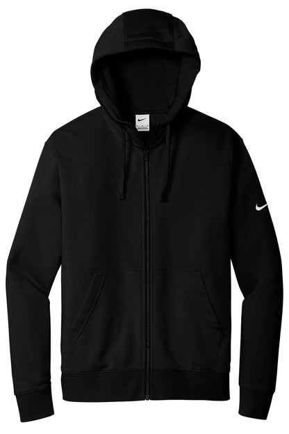 Nike Club Fleece Sleeve Swoosh Full-Zip Hoodie | Black