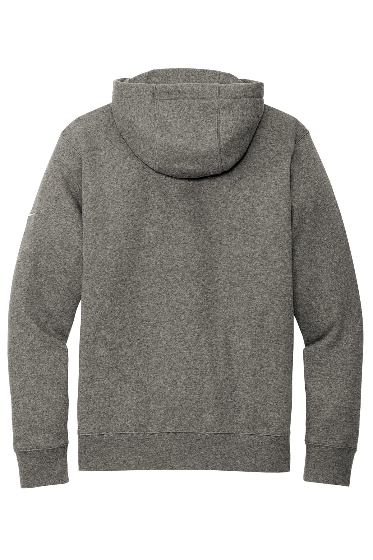 Nike Club Fleece Sleeve Swoosh Full-Zip Hoodie | Charcoal Heather