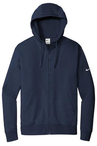 Nike Club Fleece Sleeve Swoosh Full-Zip Hoodie | Midnight Navy