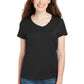 Hanes Ladies Perfect-T Cotton V-Neck T-Shirt S04V