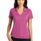 Nike Ladies Dri-FIT Vertical Mesh Polo | Pink Fire