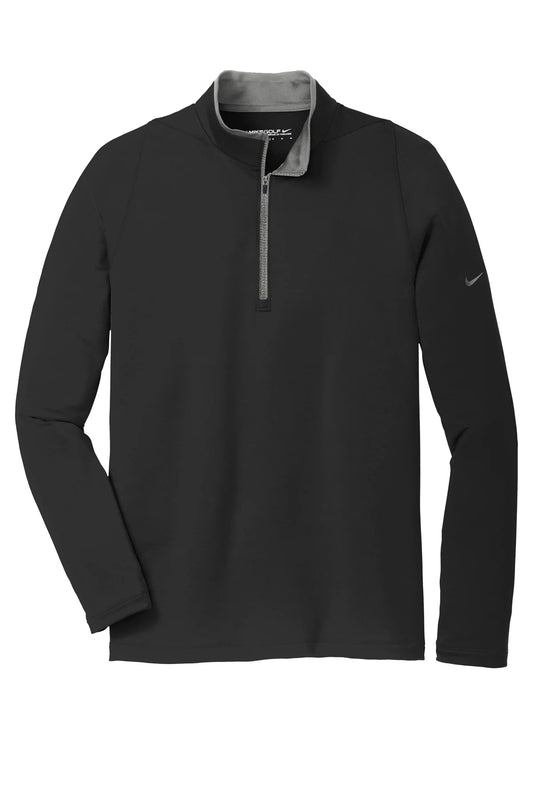 Nike Dri-FIT Stretch 1/2-Zip Cover-Up | Black Dark Grey