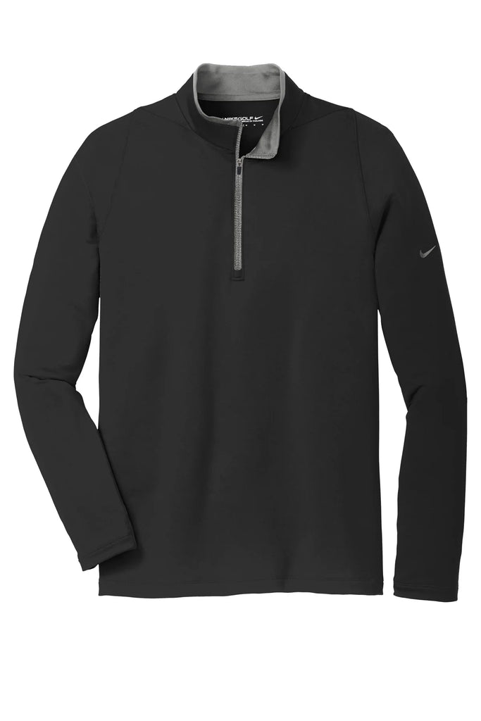 Nike Dri-FIT Stretch 1/2-Zip Cover-Up | Black Dark Grey