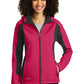 Eddie Bauer Ladies Trail Soft Shell Jacket EB543 | Pink Lotus / Grey Steel