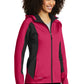 Eddie Bauer Ladies Trail Soft Shell Jacket EB543 | Pink Lotus / Grey Steel