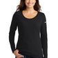 Nike Ladies Core Cotton Long Sleeve Scoop Neck Tee