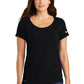 Nike Ladies Dri-FIT Cotton/Poly Scoop Neck Tee | Black