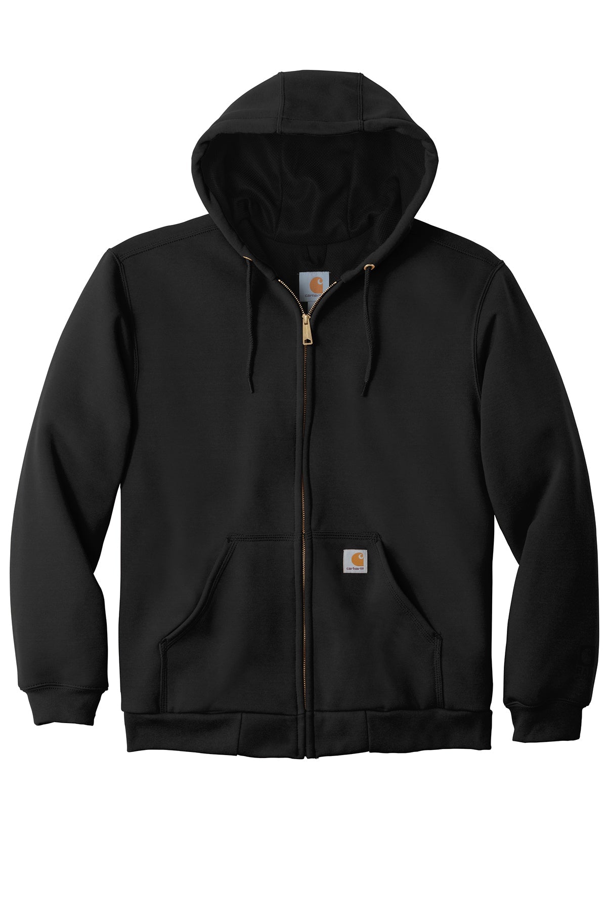 Carhartt Rain Defender Rutland Thermal-Lined Hooded Zip-Front Sweatshirt | Black