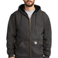 Carhartt ® Rain Defender ® Rutland Thermal-Lined Hooded Zip-Front Sweatshirt CT100632 | Carbon Heather