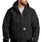Carhartt Tall Quilted-Flannel-Lined Duck Active Jacket | Black