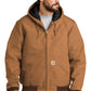Carhartt Tall Quilted-Flannel-Lined Duck Active Jacket | Carhartt Brown