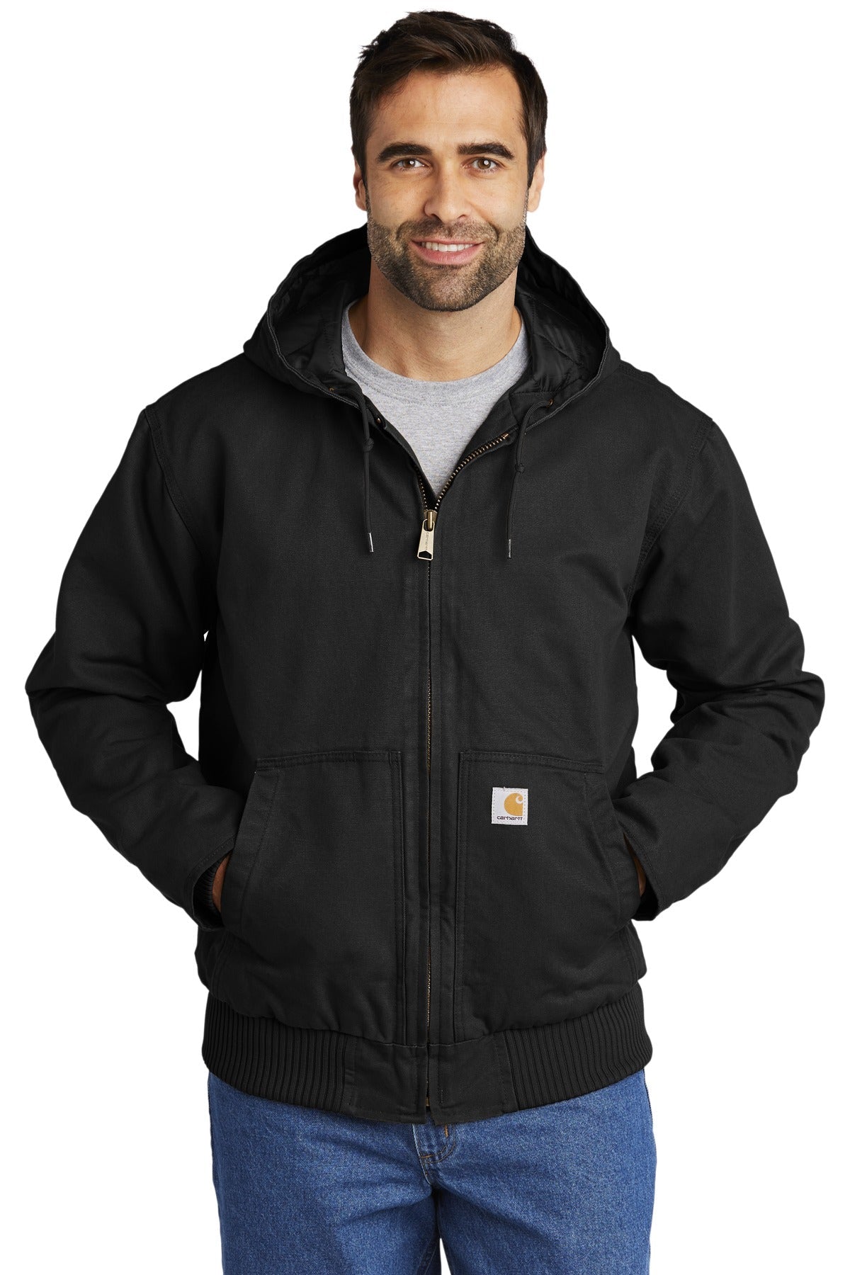 Carhartt Tall Washed Duck Active Jacket | Black