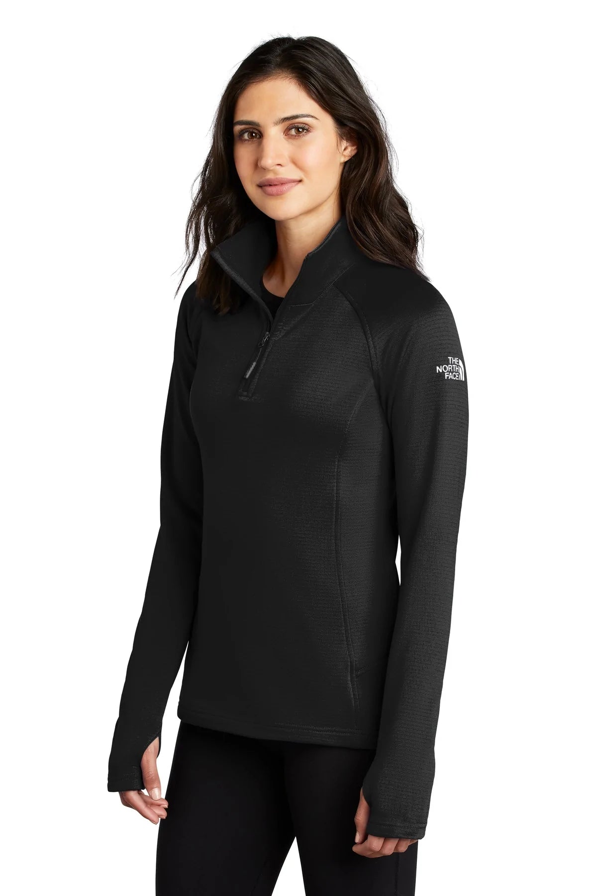 The North Face Ladies Mountain Peaks 1/4-Zip Fleece | TNF Black