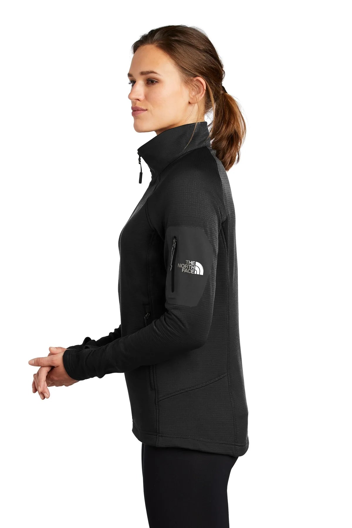 The North Face Ladies Mountain Peaks Full-Zip Fleece Jacket | TNF Black